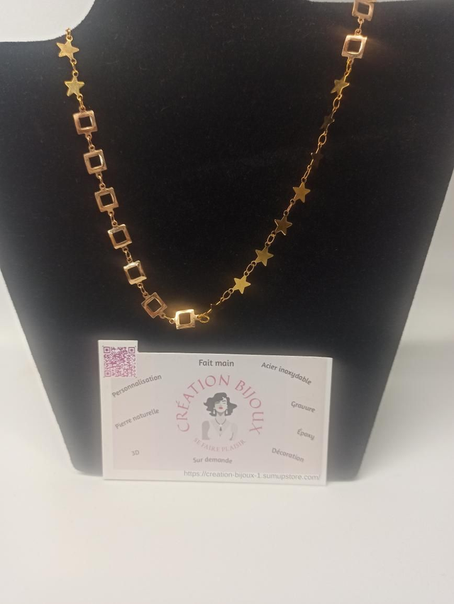 Collier étoile et carré 