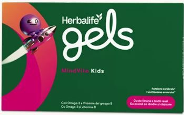 Herbalife® Gels MindVita Kids – Gelatine Omega-3 e Vitamine B per la Crescita e il Benessere