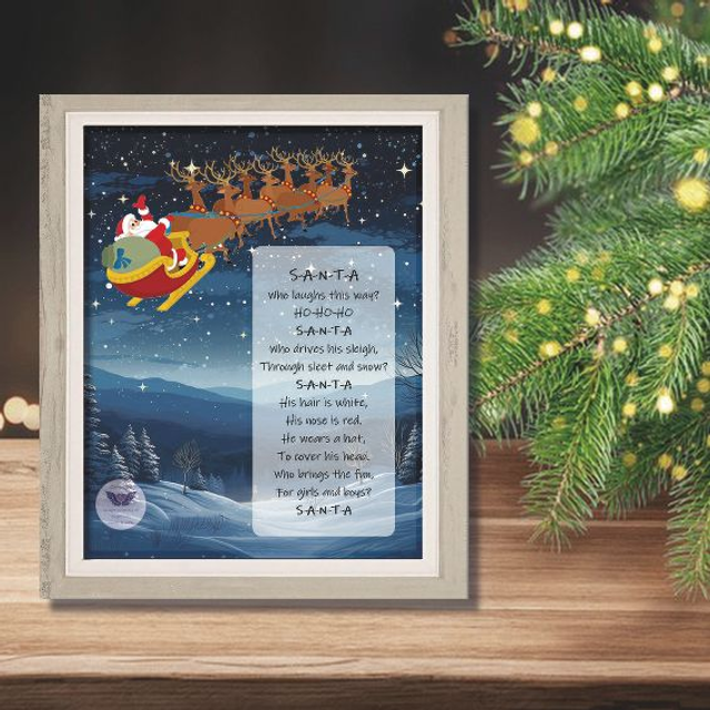 X10: S-A-N-T-A  Poem