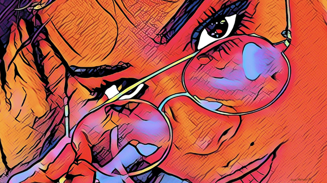 Canvas Wall Art, 'See Anything', Float Framed Unique Hand Drawn Digital Artwork, Colourful, Home Decor,