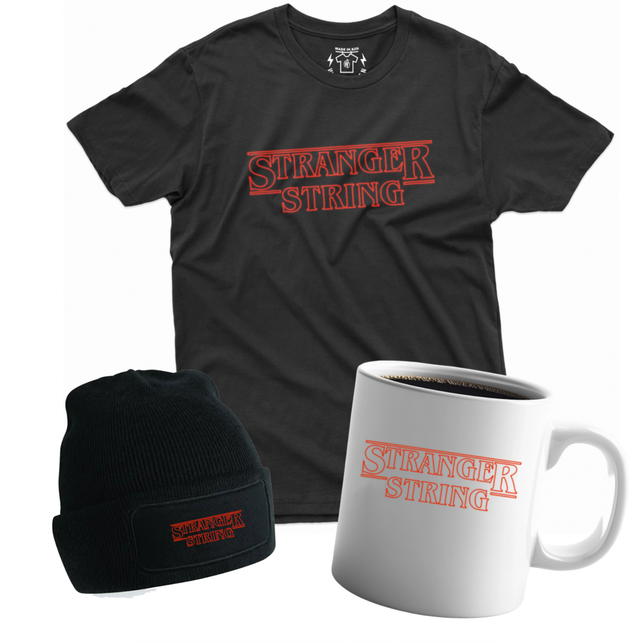 &quot;STRANGER STRING&quot; Tshirt, Sweat, Bonnet, Totebag, Mug