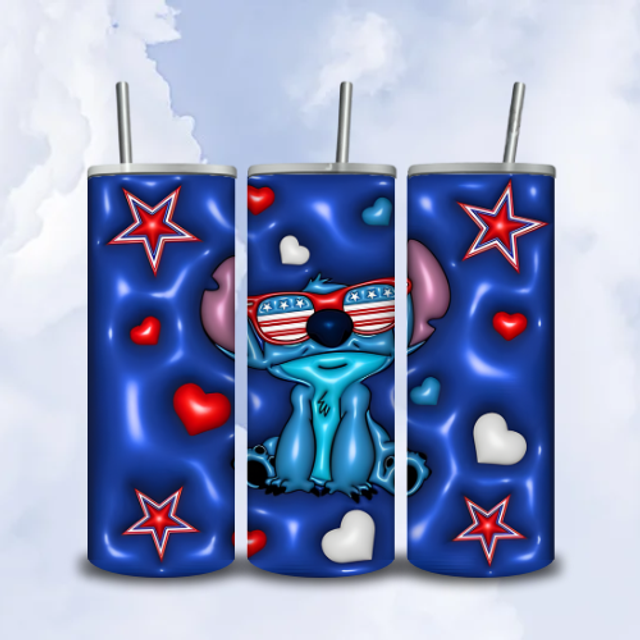 Tumbler 3D Stitch América 