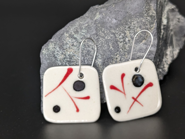 Boucles d'oreilles en céramique