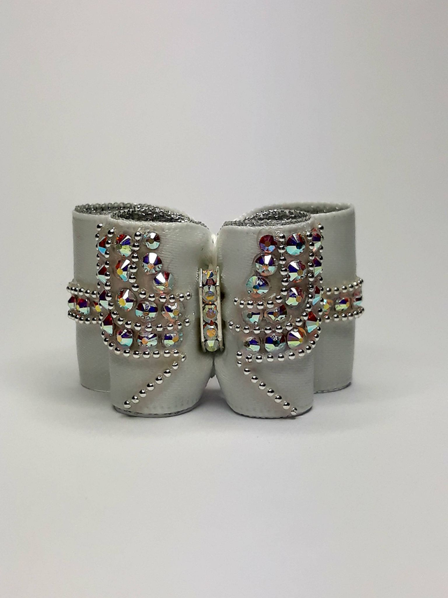 Noeud pour chien double coques- luxe-expo-strass