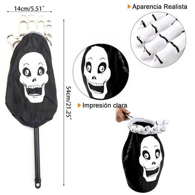 Mano de Azcar Calavera (Fluorescente)