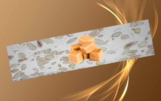 Nougat au miel Artisanal d'Anduze au caramel beurre salé 100gr