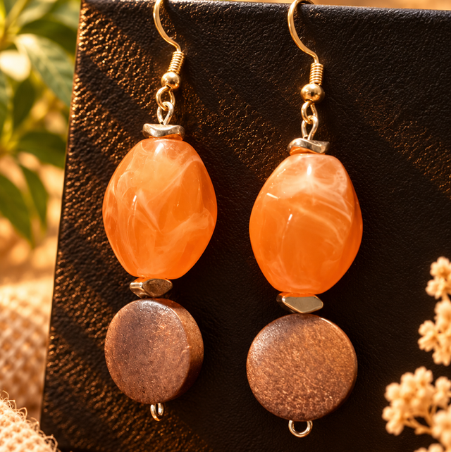 Boucles SAUVAGE orange