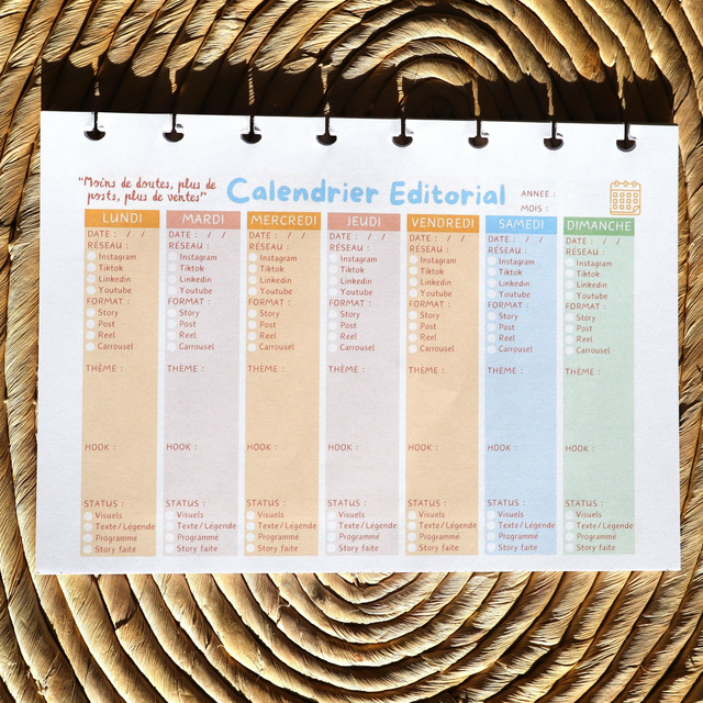 Recharge 50 Calendriers Éditoriaux + Recharge bougie (en option)