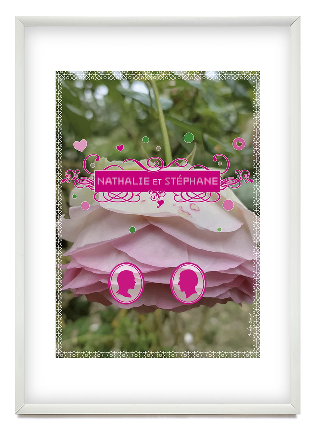 TABLEAU FLORE 21 X 29,7 cm (CA-006-P) personnalisable