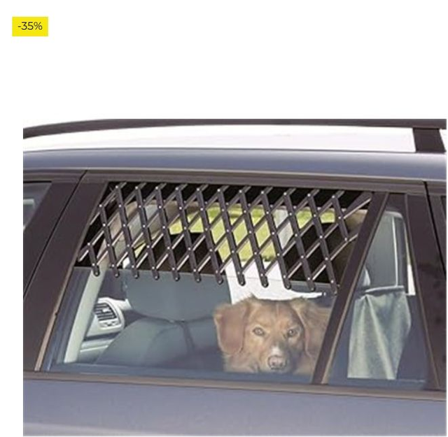 TRIXIE Rejilla Ventilación para Coche, 30-110 cm, Negro