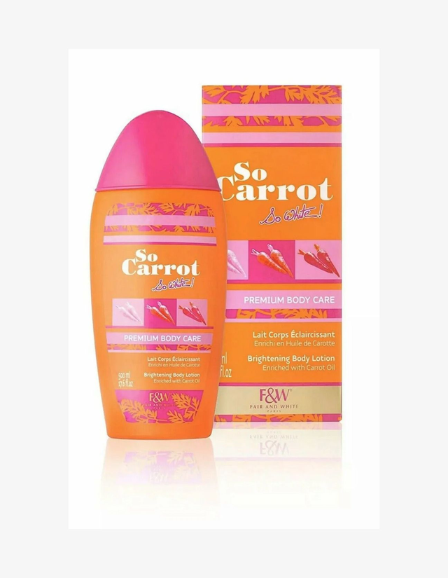 F&amp;W So Carrot So White Premium Body Care Brightening Lotion 500ml - 17.7oz