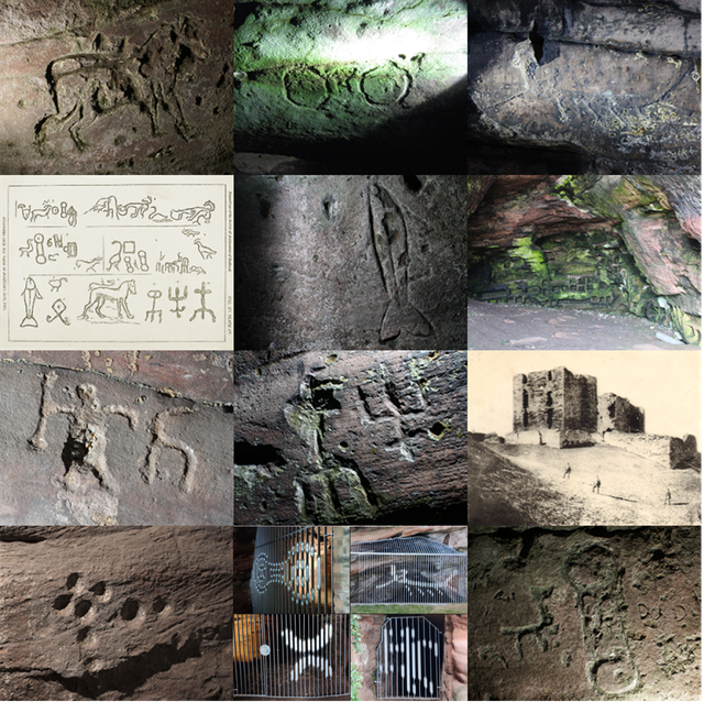 Set of 12 Wemyss Caves postcards