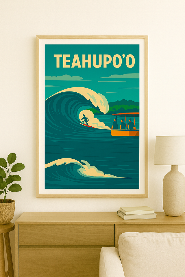 Affiche photo - Teahupo'o