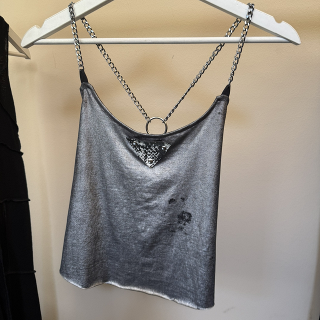 8383005 Silber Top chain snake patch