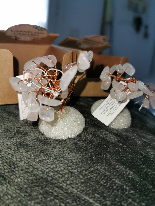 Mini arbre de vie quartz rose 