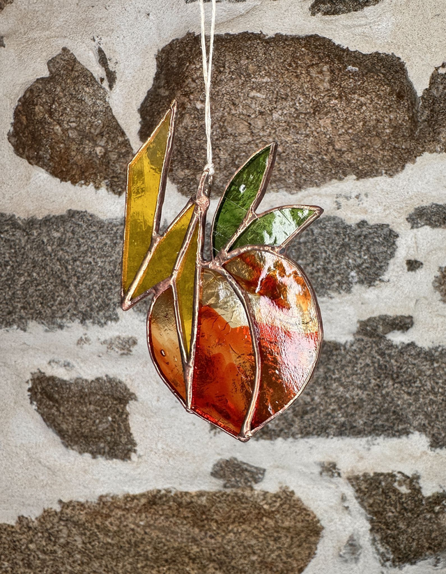 Vitrail Petite Pêche coquine fait main ✨