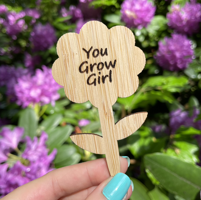 Bamboo Flower Plant Marker