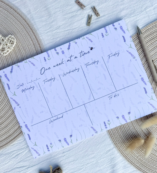 Lavender Breeze Weekly planner 