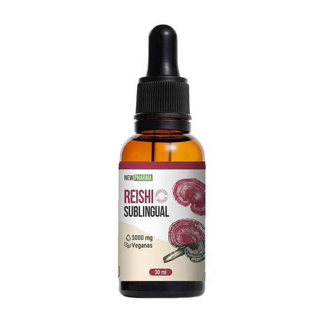 Reishi Sublingual Newpharma Sin Sabor – Hongo Funcional para Inmunidad y Estrés