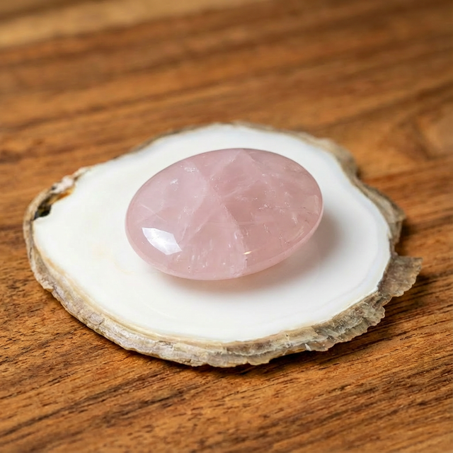 Pierre Plate Quartz Rose AA - Madagascar AA (30 à 50mm)