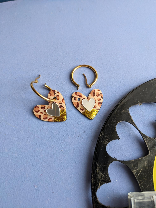 Coeurs (sans créoles) Léopards Madonna et Notre Dame de Paris