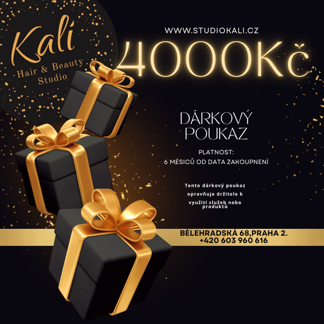 Dárkový poukaz 4000 Kč