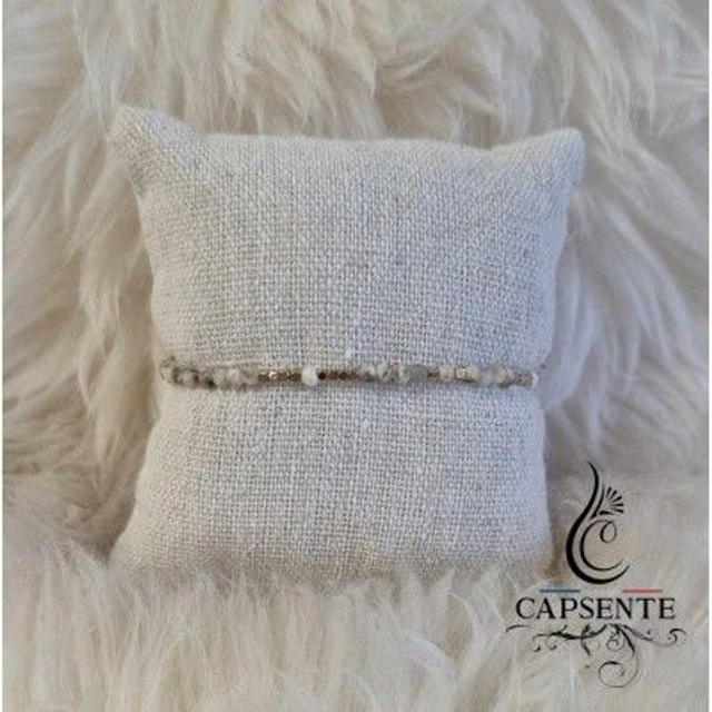 Bracelet Pierre Naturel Beige