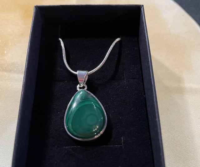 Malachite tear drop Pendant
