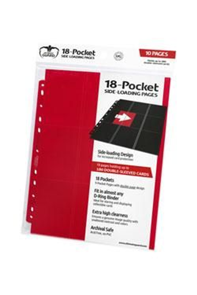 Pochette Ultimate guard 18-POCKET rouge
