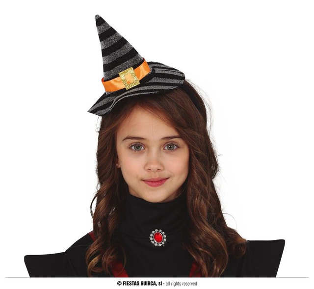 DIADEMA CAPPELLINO STREGA NERO/ARGENTO