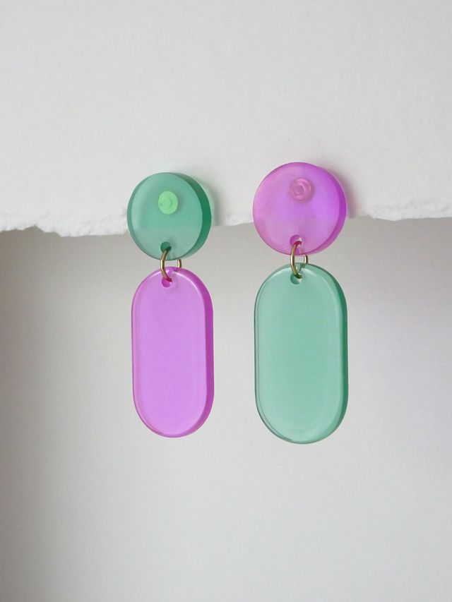 Pastille : Violet &amp; vert