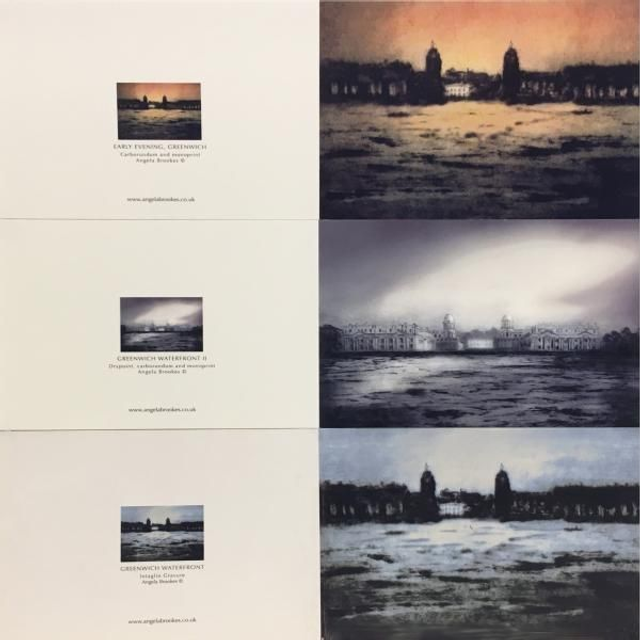  3 cards depicting Greenwich