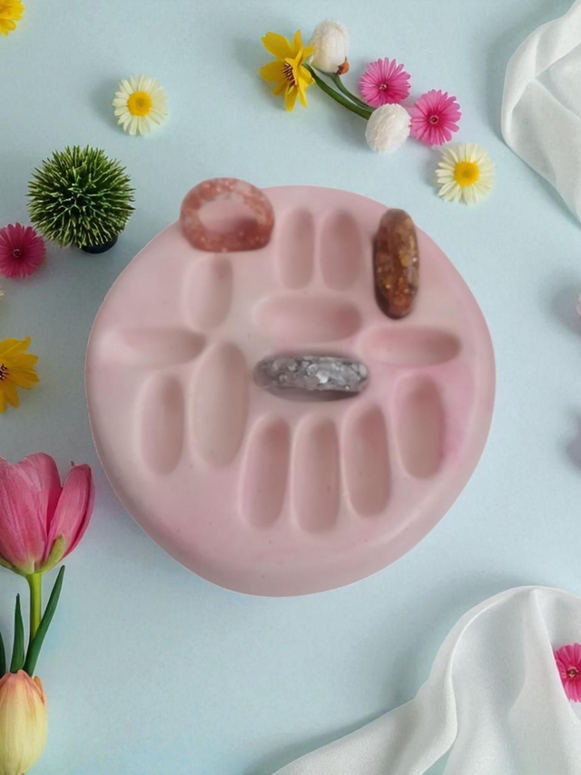 Rangement artisanal pour bagues, personnalisable 