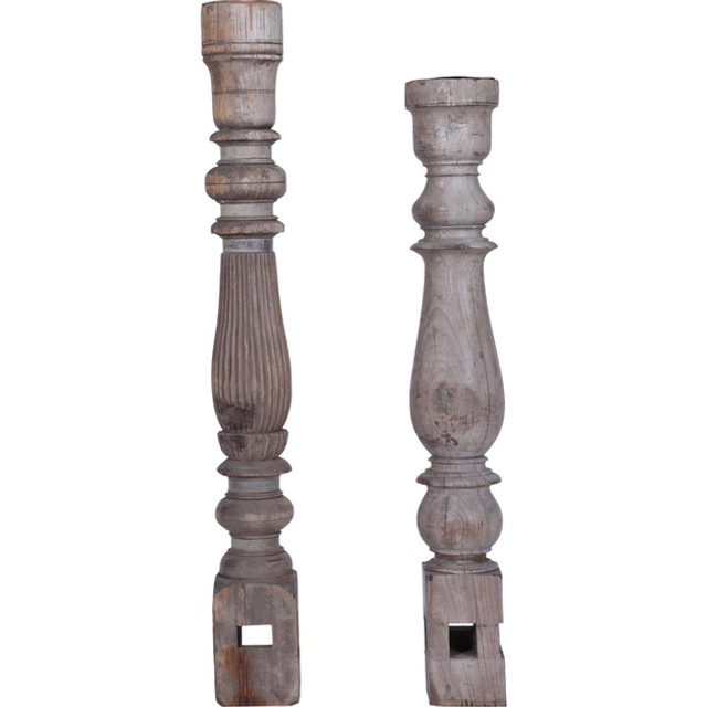 Tischbein Kerzenhalter XL / recycelte Tischbeine aus Massivholz