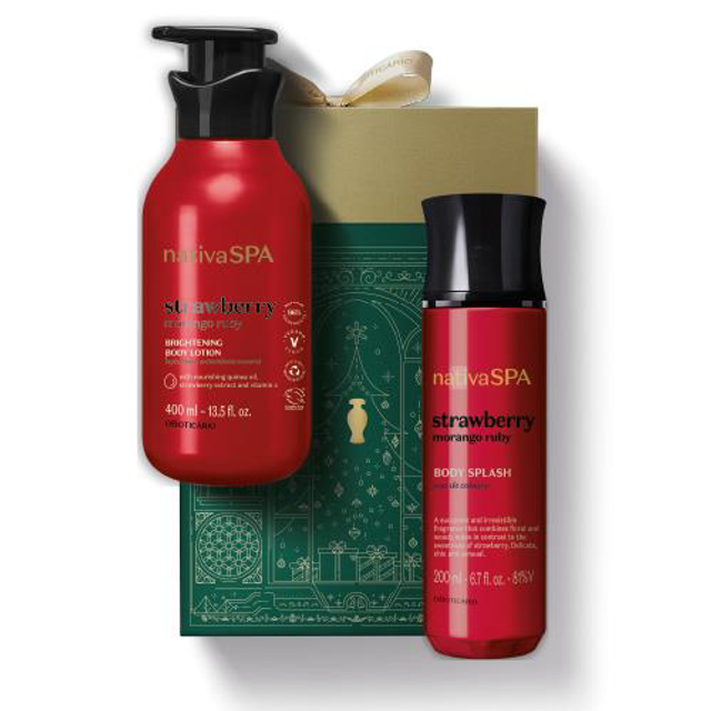 1002893 Kit Coffret Nativa Spa Morango Ruby