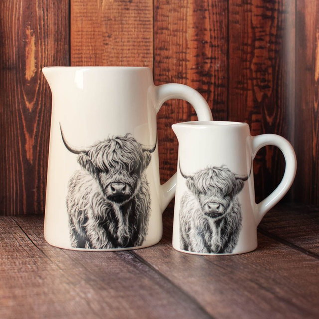 Highland Cow Jug Large