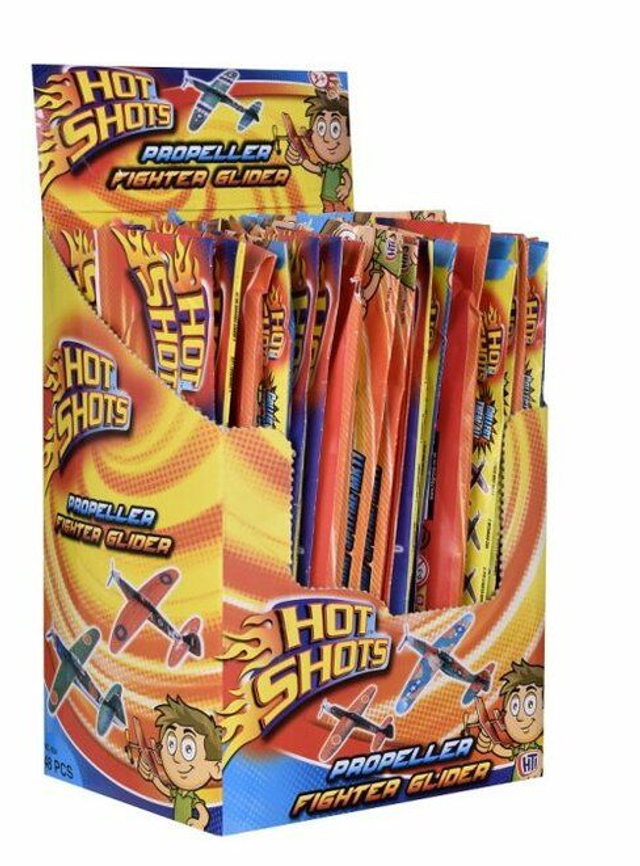 Hot Shot Propeller Fighter Airplane Glider Set CDU  only 99p each
