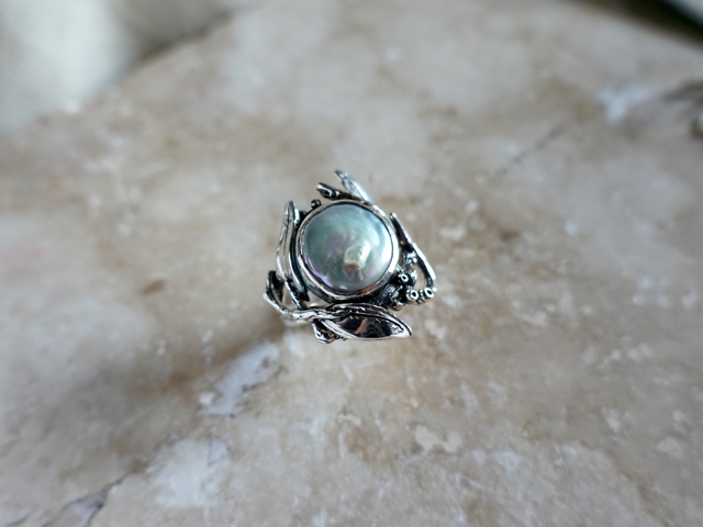 Anelli Curaes con perla barocca