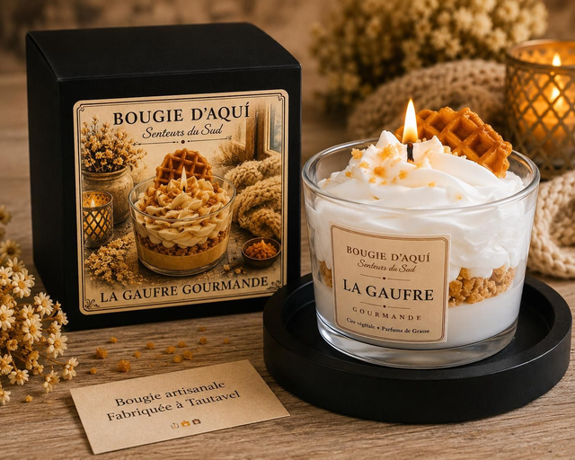 Bougie gourmande Gaufre – 150 g