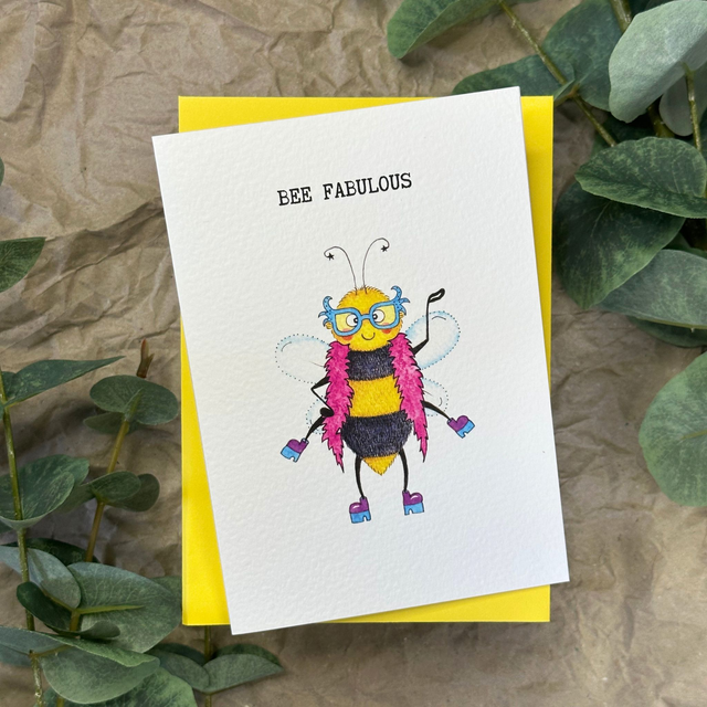 Bee Fabulous - Greeting Card