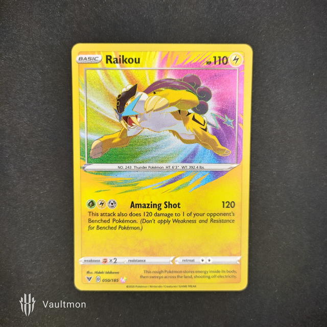 Raikou 050/185 Vivid Voltage Amazing Rare