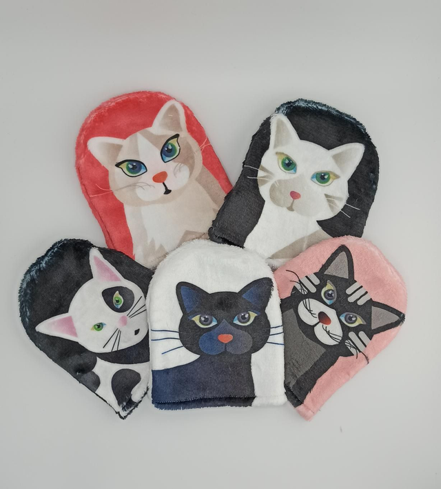 Mini gants Chats couleurs
