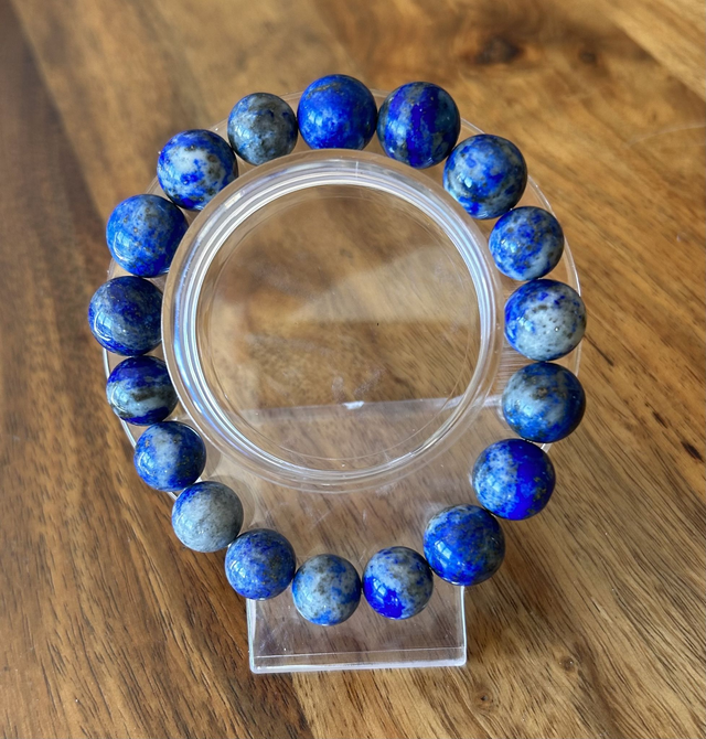 Lapis Lazuli the Voice of Truth Bracelet – Hand-Threaded Jewellery for Intuition, Truth &amp; Throat Chakra Healing