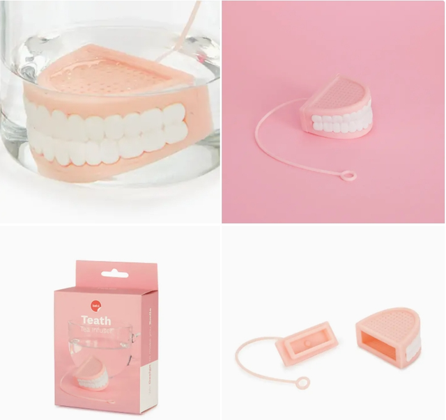 Infuseur à thé TeaTH en silicone au design dentier