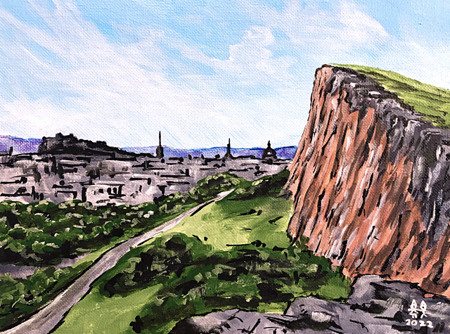 X4 Prints - Edinburgh from the Crags 8"x10" (£7.50 per unit)