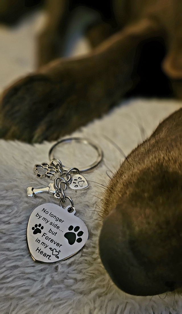 Dog Memorial Keyring