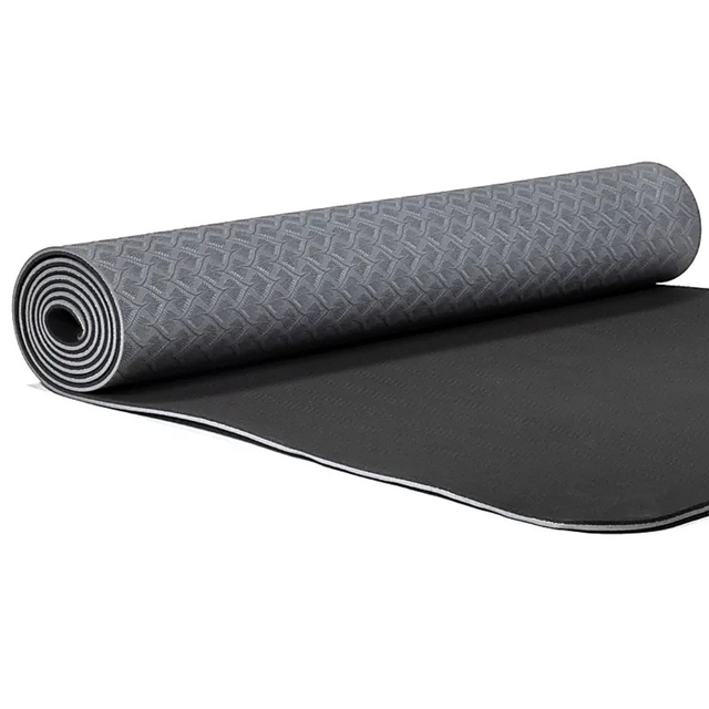 Tapis de yoga gris TPE Premium