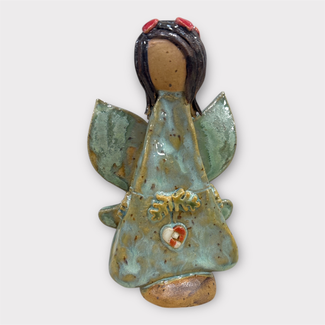 Maj Engel #10 m. flethjerte -  CharlottesClayGround 