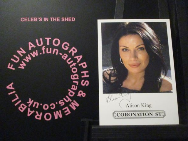 Alison King (Carla Connor) Original Coronation Street Pre-Print 6x4 Cast Card