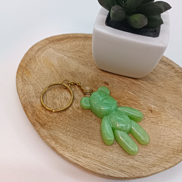 Porte Clé Ours - Vert